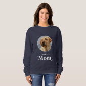 Cute Dog MOM Personalized Retro Pet Photo Trui (Voorkant volledig)