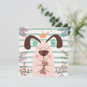 Cute Dog Note Kaart (Staand voorkant)