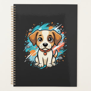Cute Dog Paint Splash Vector Art_1