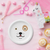Cute dog papieren bordje (Feest)