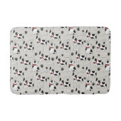 Cute Dog Pattern badmatten (Voorkant)
