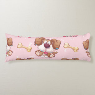 Cute Dog Pattern, Boys Girls & Kinder, Dog Fan Gif Lichaamskussen