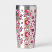 Cute dog pattern for dog lovers geïsoleerde drinkbeker (Achterkant)