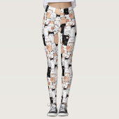 Cute Dog Pattern Leggings (Voorkant)