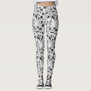 Cute Dog Pattern-Leggings Leggings