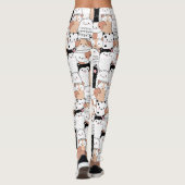 Cute Dog Pattern-Leggings Leggings (Achterkant)
