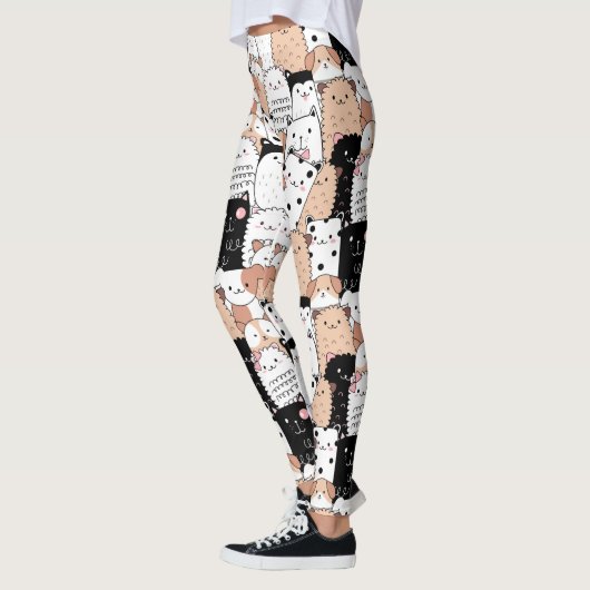 Cute Dog Pattern-Leggings Leggings (Links)