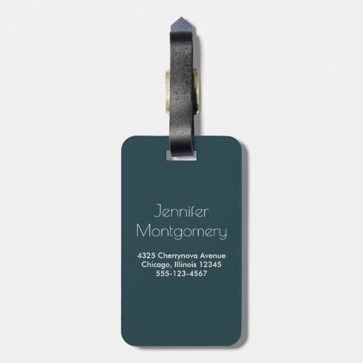 Cute Dog Pattern met diskettestoren en bot Bagagelabel (Achterkant verticaal)