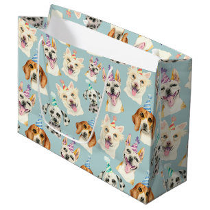 Cute Dog Pattern Party Pet Birthday Groot Cadeauzakje