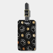 Cute Dog Paws Bagagelabel (Voorkant verticaal)