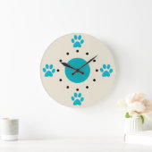 Cute Dog Paws Wall klokken (Huis)