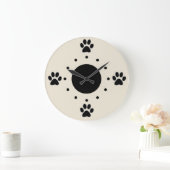 Cute Dog Paws Wall klokken (Huis)
