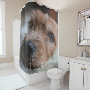 Cute Dog Personalized Shower Curtain Douchegordijn