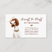 Cute Dog Pet Grooming Groomer Service Visitekaartje (Voorkant)