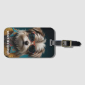 Cute Dog Photo Bagagelabel (Voorkant (horizontaal))