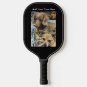 Cute Dog Photo Pickleball Paddle (Voorkant)