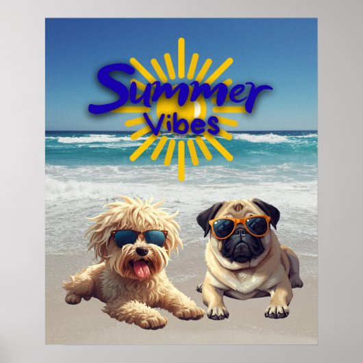 Cute Dog Print, Value Poster Paper (Semi-Gloss) (Devant)