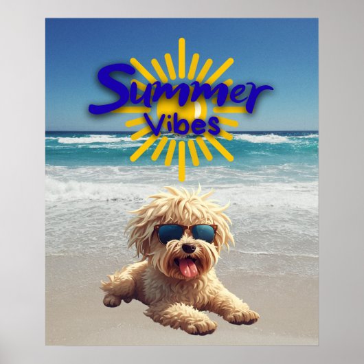 Cute Dog Print, Value Poster Paper (Semi-Gloss) (Devant)