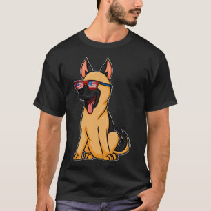 Cute Dog Puppy Kinder Pet Animal German Shepard T-shirt