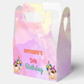 Cute Dog Puppy Thmed Kind Birthday Party Bedankdoosjes (Geopend)