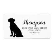 Cute Dog Return Label (Voorkant)