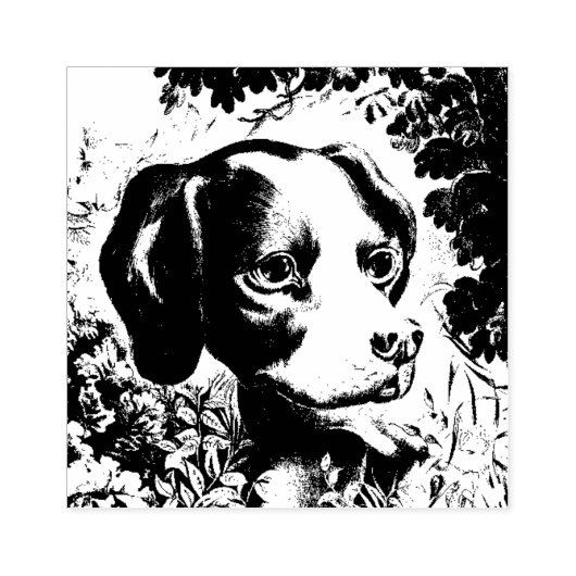 Cute dog 	rubberstempel (Afrduk)