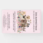 Cute Dog Saloon Spandoek (Horizontaal)
