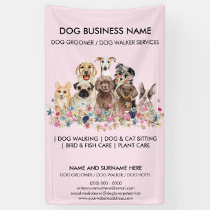 Cute Dog Saloon Spandoek