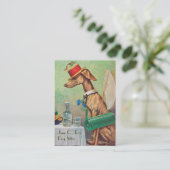 Cute Dog Sitter/Dog Walker  Visitekaartje (Staand voorkant)