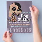 Cute DOG Sitting Flyer-Sjabloon Flyer (Hand)