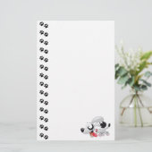 Cute Dog Stationery Briefpapier (Staand voorkant)