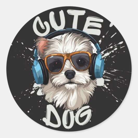 Cute Dog Stickers (Voorkant)