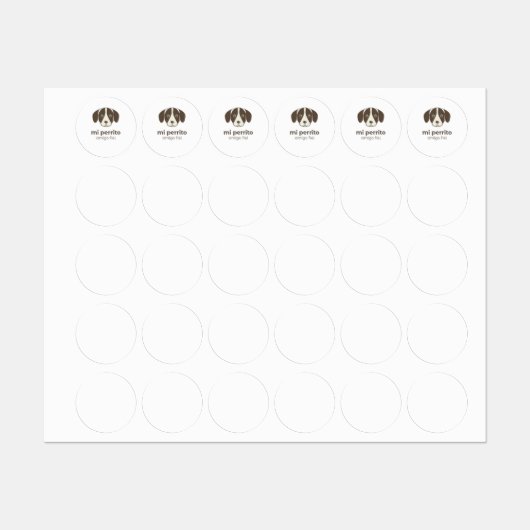 Cute Dog stickers (Feuille)