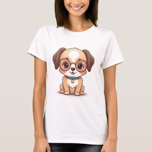 Cute Dog T-shirt (Voorkant)