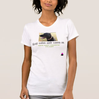 Cute Dog T-shirt (rustig houden en doorgaan)