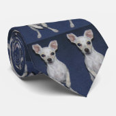 Cute Dog Up-Stropdas. Stropdas (Opgerold)