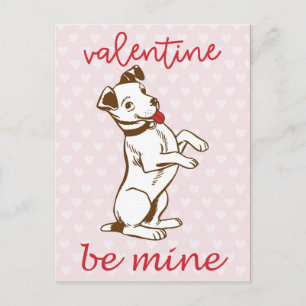 Cute Dog Valentijnsdag Briefkaart