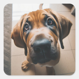 Cute Dog Vierkante Sticker