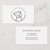 Cute Dog Visitekaartje (Voorkant / Achterkant)