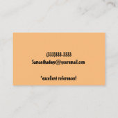 Cute DOG WALKER PET SITTER Visitekaartje (Achterkant)