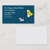 Cute Dog Walker Visitekaartjes Sjabloon (Voorkant / Achterkant)