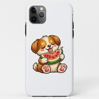 Cute Dog Watermelon iPhone 11 Pro Max Hoesje