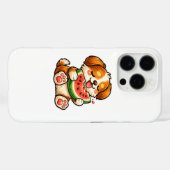 Cute Dog Watermelon Case-Mate iPhone Case (Achterkant (horizontaal))