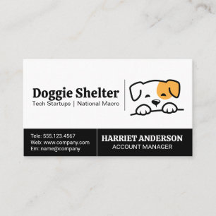 Cute Doggie Logo Visitekaartje