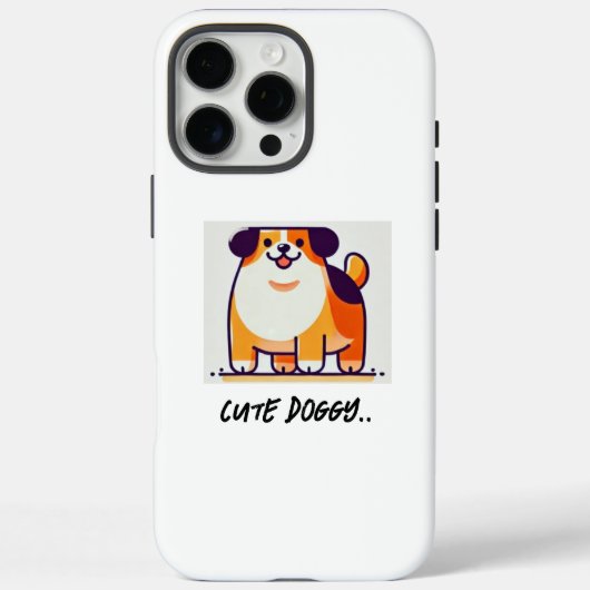 Cute Doggy iPhone 16 coque (Verso)