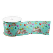 Cute Dogs Birthday Celebration Let's Pawty Pattern Lint (Spoel)