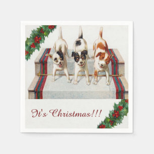 Cute Dog's "Het is Kerstmis" Servet
