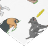 Cute Dogs Illustrations Pattern Tablecloth Tafelkleed (Gekanteld)