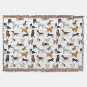 Cute Dogs Illustrator Pattern Deken (Voorkant)