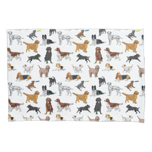 Cute Dogs Illustrator Pattern  Kussensloop
